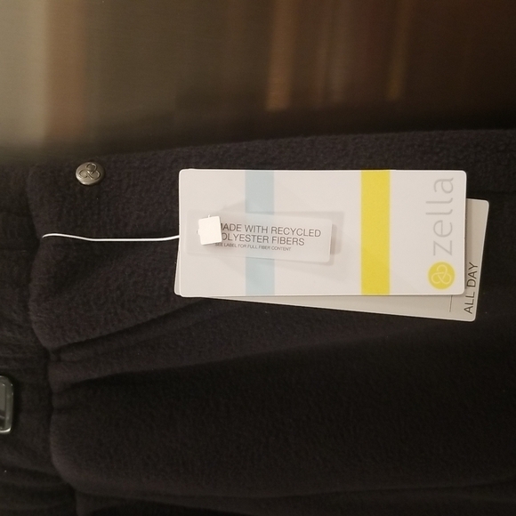 💕ZELLA💕 Cozy Up Polar Fleece Sweatpants ~ High Rise Black Large L NWT - Picture 14 of 15
